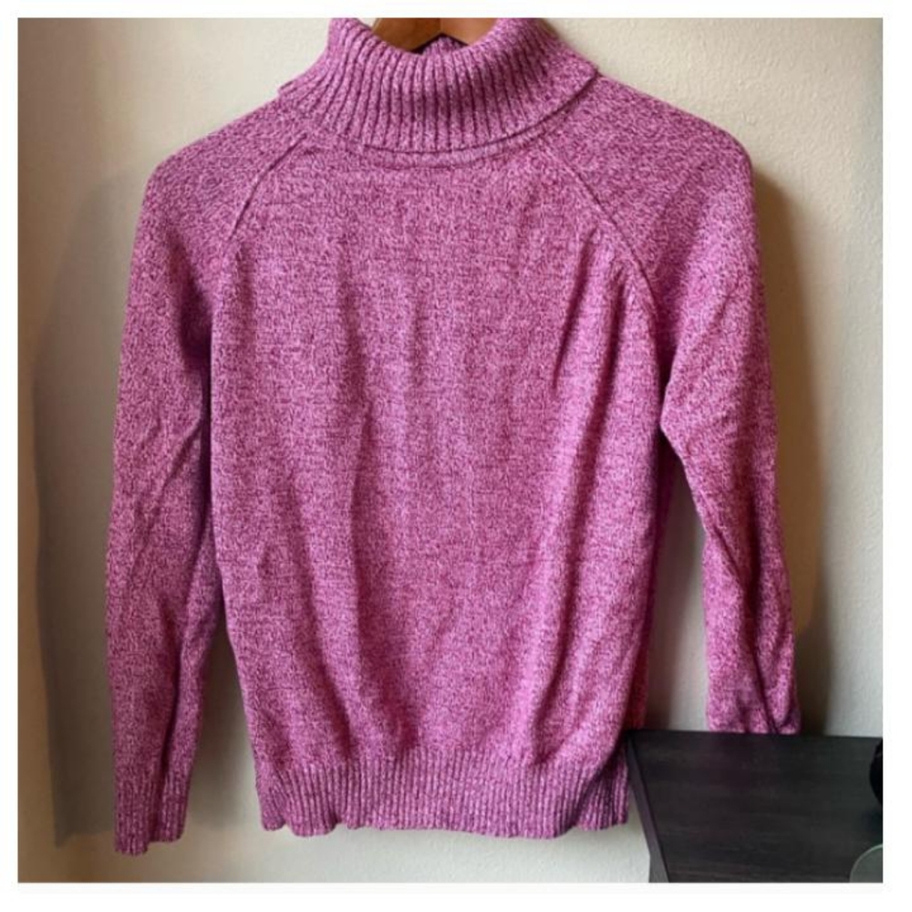 Karen Scott Pink Turtleneck Sweater